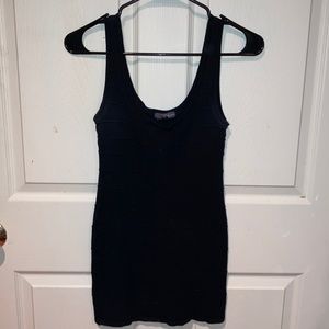 Forever 21 black on black striped mini dress